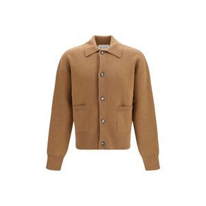 Ami Paris Brown Wool Oves Aries Men's Cardigan